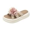 Fashion Fairy Versatile Beach Muffin Soft Bottom Flower One-Word Slippers 202 Summer New Cool Slippers Women's Outer Wear