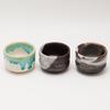 Fukubeya Mino ware glazed special sake cup choko set of 10 Standard design made in Japan Comes in a gift box Perfect for celebrations and presents -