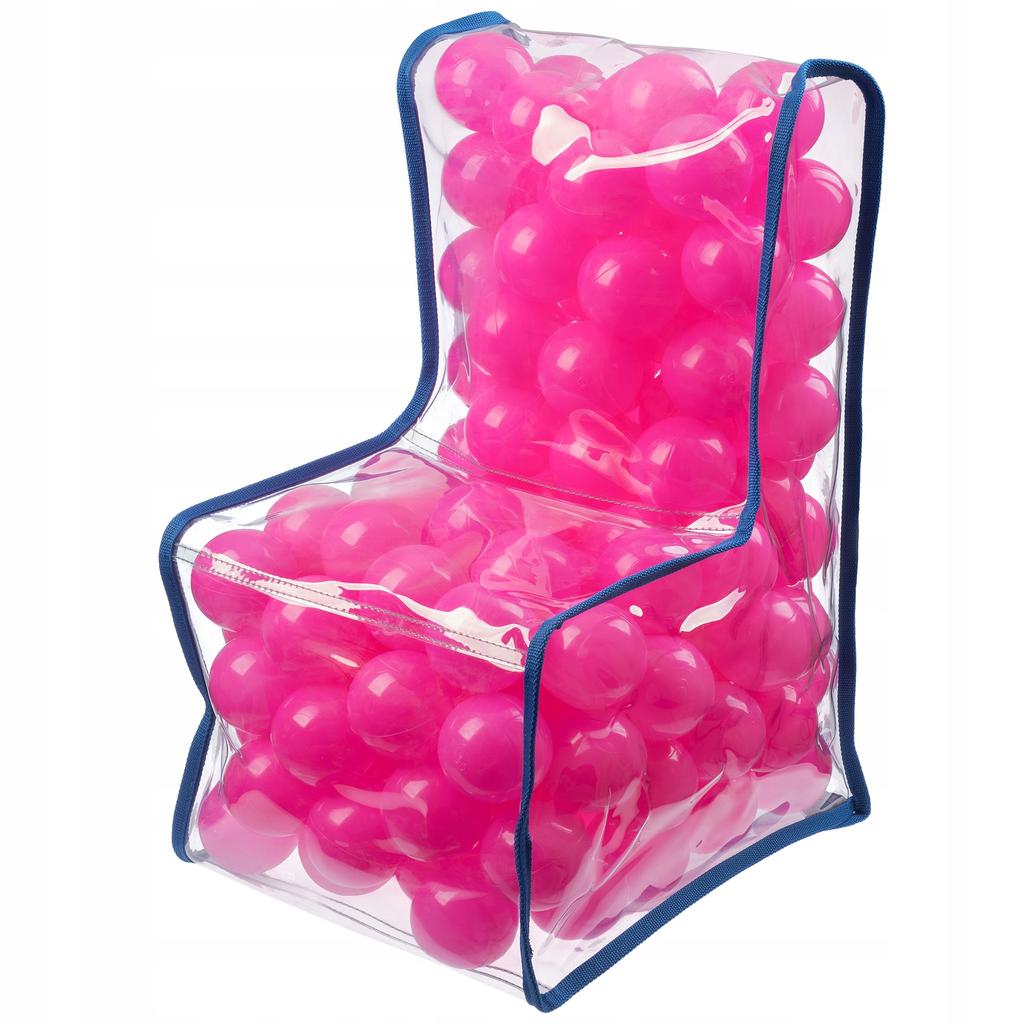 KADAX Krzesełko Fotelik Dla Dzieci Piłki Pastelowe 56cm