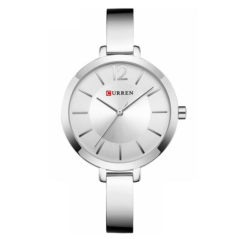 

CURREN Новые женские часы Водонепроницаемые кварцевые часы Модные часы-браслет