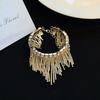 New Fashionable Rhinestone Tassel Opening Bracelet Stylish And Elegant Lady's Party Jewelry Accessory  Gift For Friends