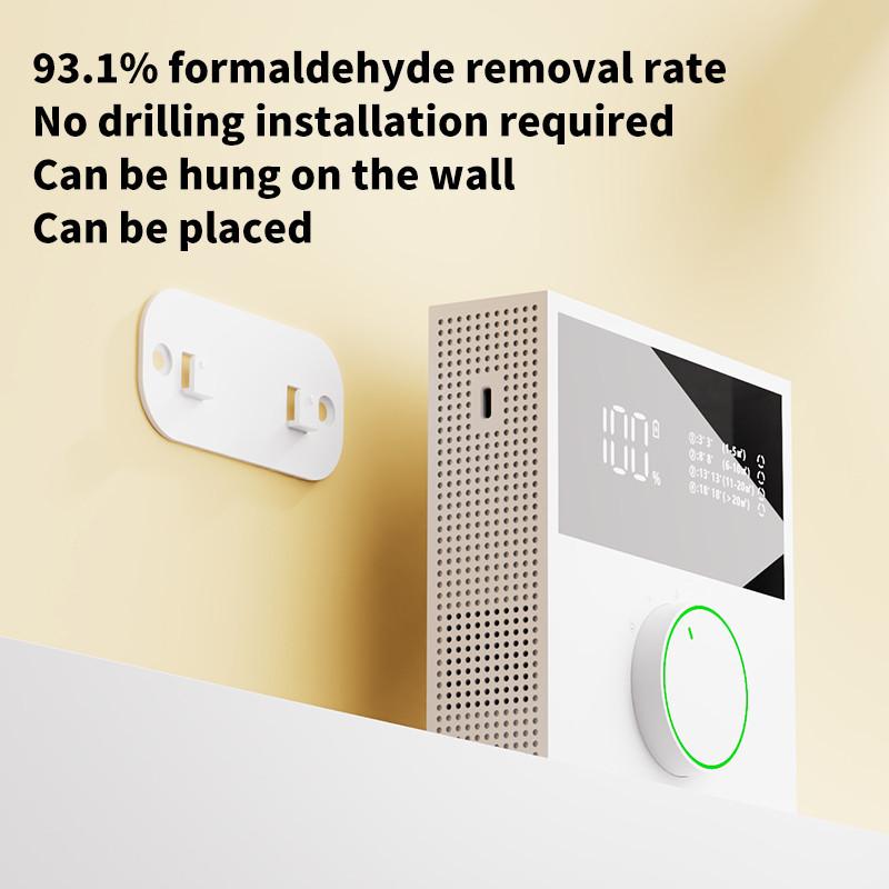 Rechargeable Negative Ion Air Purifier Toilet Odor Removal Household Formaldehyde Removal Equipment Wall Mounted Air Purifier