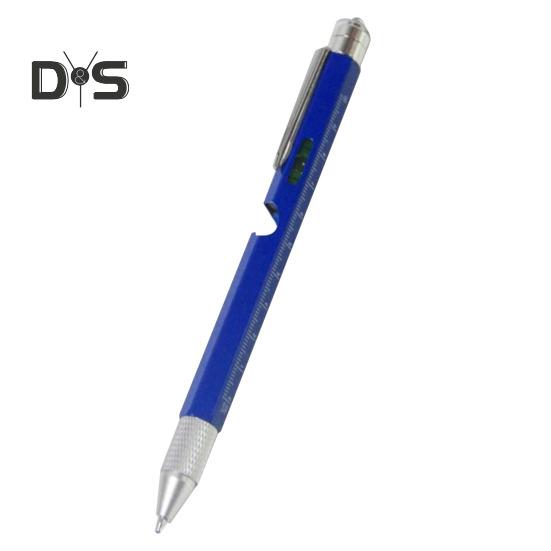 Mehrzweck-Werkzeugstift für Männer, LED-Licht, Schraubendreher, Lineal, Eingabestift, Wasserwaage, Flaschenöffner, Gadgets, 9-in-1-Multitool-Stift