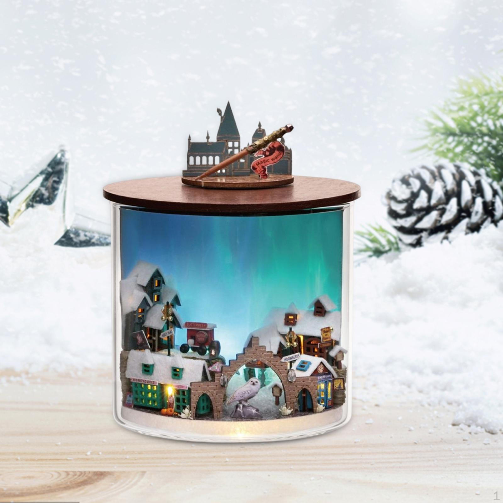 

Миниатюрный кукольный домик своими руками, набор «Бутылка мечты», 3D-строительная головоломка, ручная работа, крошечный дом, модель куклы Style C