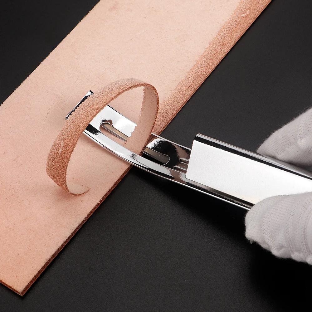Metal Leather Thinning Knife Home Safety Beveler DIY Cutting Tool with Replacement Stainless Steel Blade Thinning Leather Crafts