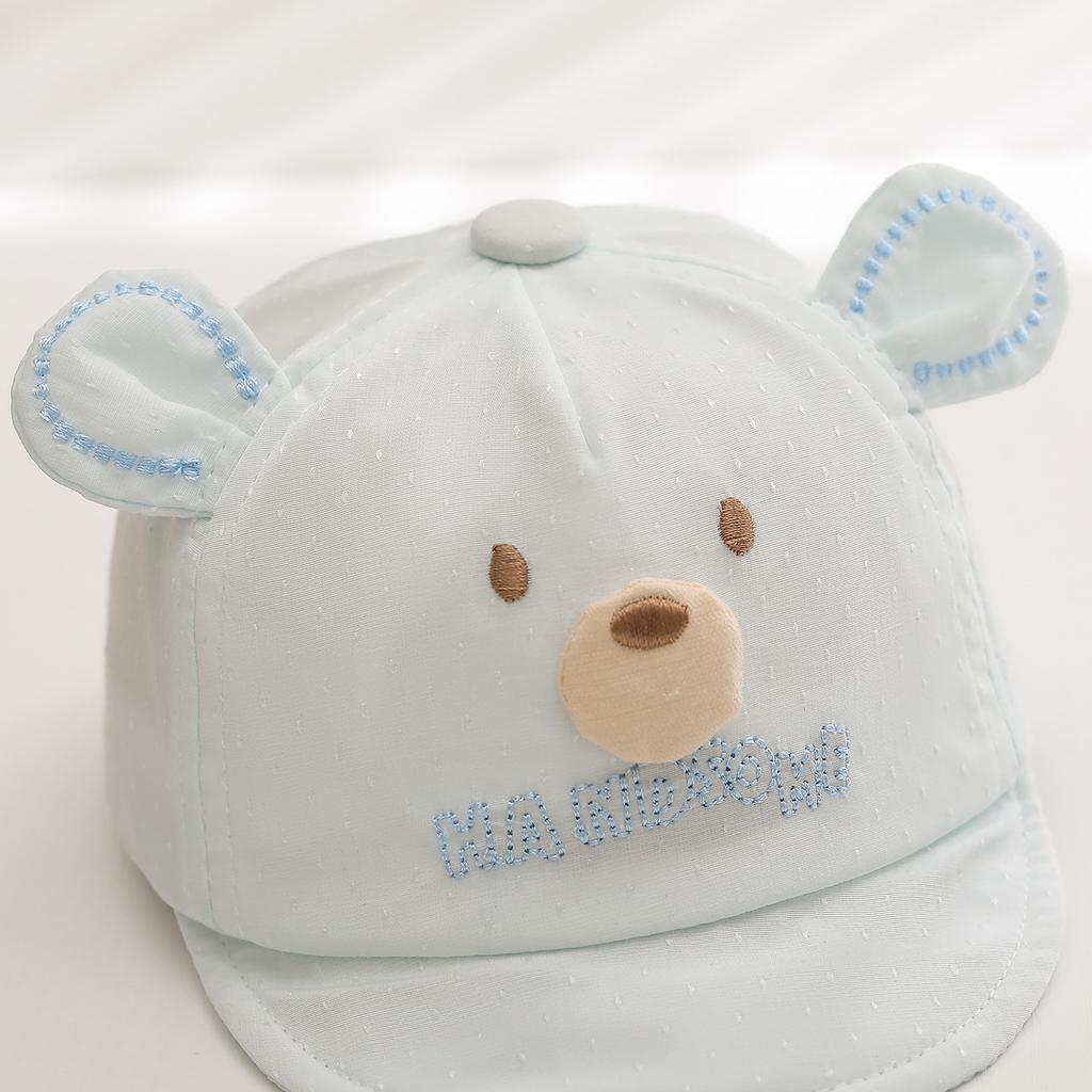 Baby Summer Mesh Baseball Cap 6-36 Months Cute Cartoon Sun Hat Breathable Lightweight UV Protection Visor for Toddlers