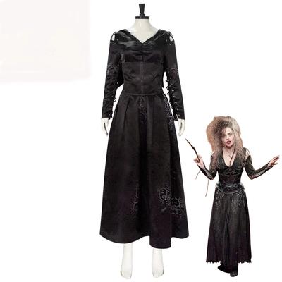 Bellatrix Lestrange Cos Costume Halloween Halliburton Black Witch Death Eater Skirt Halloween Costumes For Women