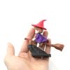 Cute Broom Witch Car Interior Decoration Action Figures Auto Rearview Mirror Dashboard Ornaments Gift Mini Accessories
