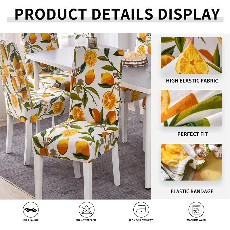 Dining Room Chair Slipcover Stretch Dining Chair Cover Parsons Seat Cover Stretch Chair Cover For Dining Room Kitchen 1/2/4/6Pcs