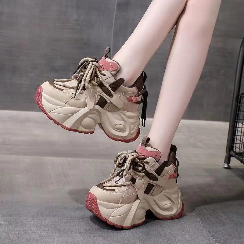 Fashion High Quality Spring Autumn Women Platform Sneakers Chunky Shoes Sport Vulcanized Shoes Female Casual Shoes 2026 New