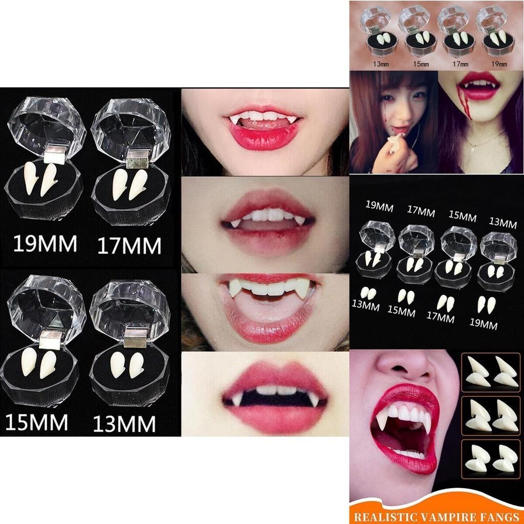 Masquerade-ready Halloween Vampire Teeth With Quality Resin Material And Solid Adhesive