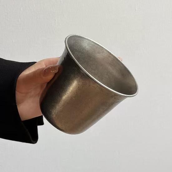 300ml 304 Nerezový hrnek na kávu Dvouvrstvý Vakuově izolovaný Utěsněný Cestovní hrnek Široké hrdlo Mladistvá Láhev na vodu