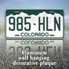 Vintage Colorado Metal License Plate Wall Sign -  Retro Decorative Plaque with English , Easy To Hang for Home, Bar, Garage, or