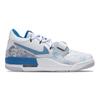 Jordan Legacy 312 Cushioning Slip Resistant Waterproof Low top Vintage Basketball Shoes Men's White Blue HJ3480-140(Team348-)