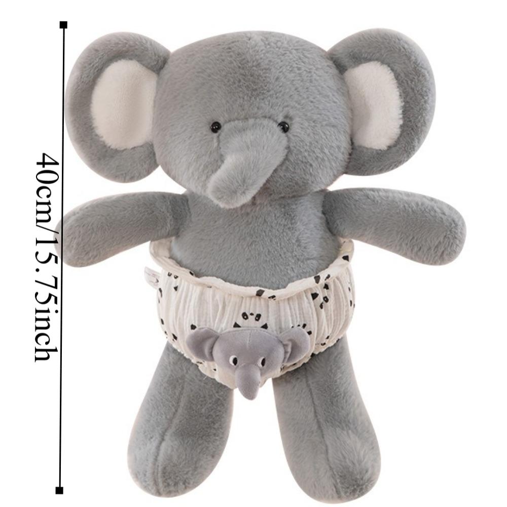 Creative Cartoon Elephant Plushie Cute Animal Stuffed Toys Run Elephant Plush Doll  Boys and Girls