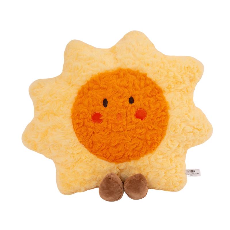 Sky & Moon Plush Toy: Star & Rainbow Cushion Ornament for Living Room Sofa