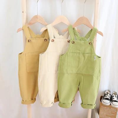 Boys and Girls Baby Overalls Spring and Autumn Children's Loose One-piece Pants Treasure