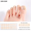 Popular Style New 3D Waterproof Nail Sticker Plastic UV Free Nail Wraps Toe Wraps