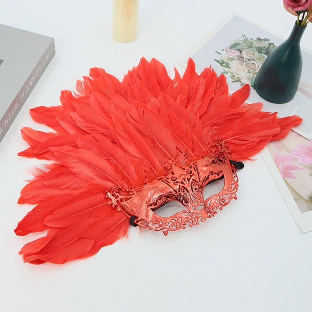 Novelty Feather Masquerade Mask Fashion Halloween Mask Carnival Headpiece  Stage Performance