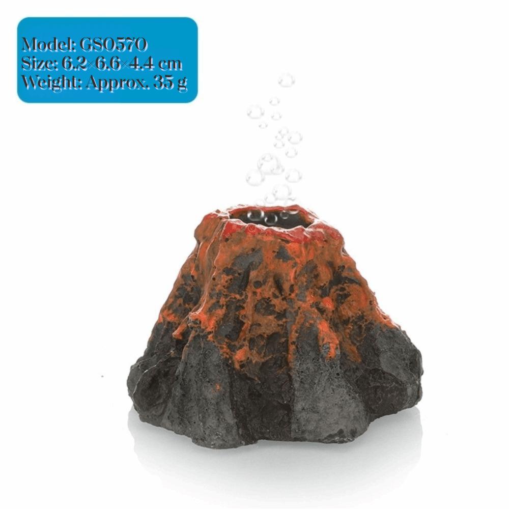 Kreatives Aquarium Vulkan Ornament Mini Größe Simulation Vulkan Harz Felsen Aquarium Verwendung