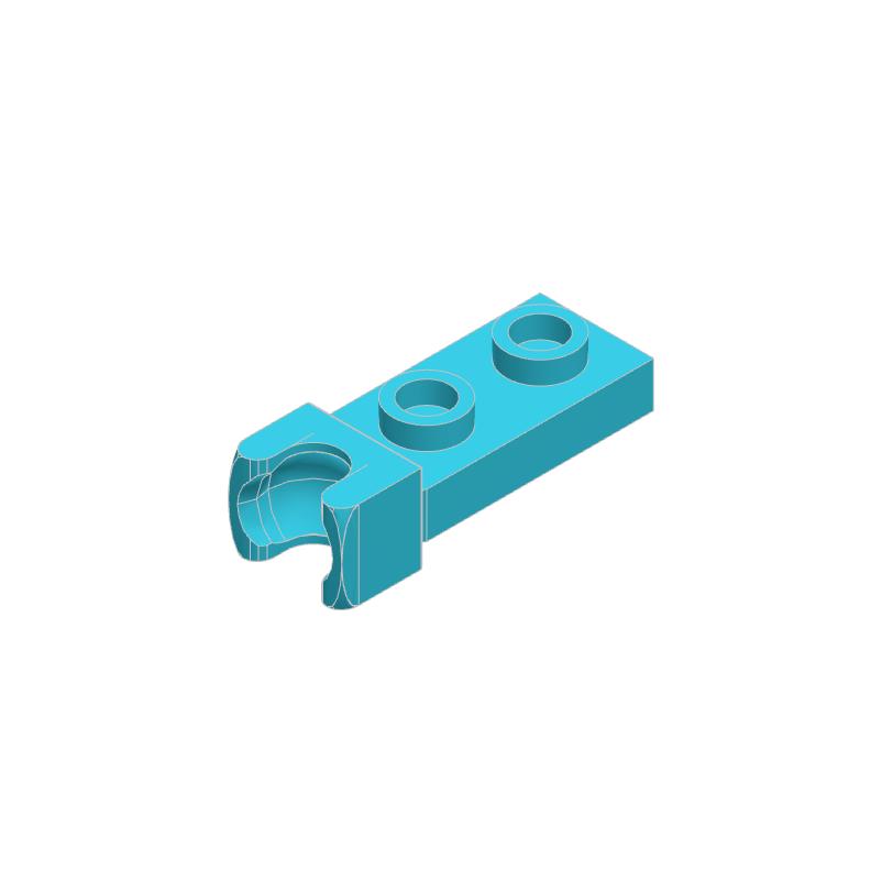 50pcs 14418 Plate Modified 1x2 Tow Ball Socket Bricks Collection Modular GBC Toy For Technical MOC Set Gift Buildings Blocks