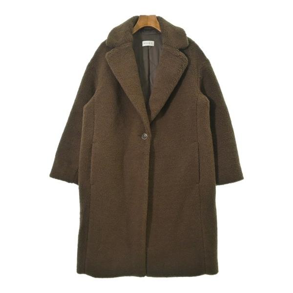 PLST Plaster Chester Coat Women s L Brown [Used] [Secondhand Clothes]