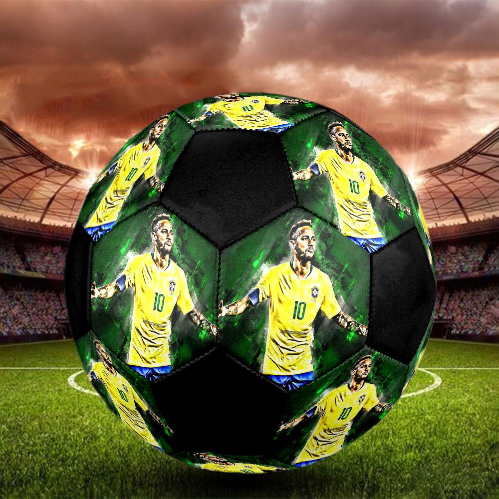 1 Stück Neymar Fußball Größe 5 Hallenfußball Mode Bunt Hinterhofspiel - Großartig für Sportfans Geschenk HE44