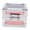 25 Holes Aluminum Alloy Nail Drill Bit Case with Foam Insert Transparent   Cover Manicure Nail Drill Bit Holder