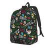 Mochila Juvenil Deltarune con Bolsillo para Trabajo de Instituto Mochila Diaria para Hombres Mujeres Portátil Ordenador Bolsas de Lona