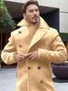 High-Quality Men's British Style Mid-Length Wool Coat - Autumn/Winter