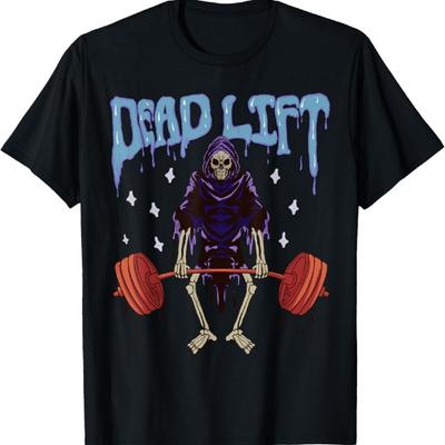 Funny Gym - Grim Reaper Deadlift Workout - Occult T-Shirt