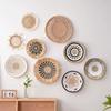 3/4/7pcs Bohemian Style Wall Basket Set Hanging Wall Basket Decoration Bohemian Style Wall Decoration Environmental Round Art