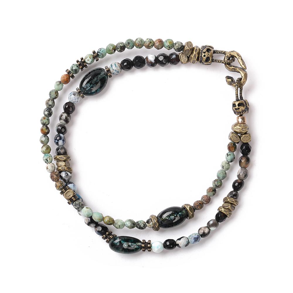 Qoocobb Multicolor Gemstone 2-Way Bracelet Gemstone Classic-38