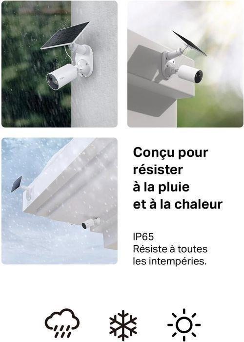 Caméra de surveillance - Tapo - C410 KIT - 2K(3MP) - Autonomie solaire - IP65 étanche