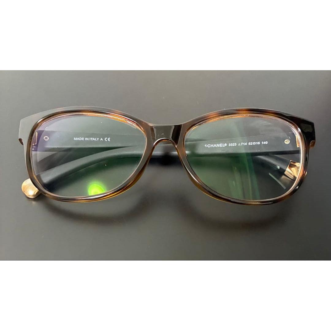 Used CHANEL Glasses Tortoiseshell Women s Unisex