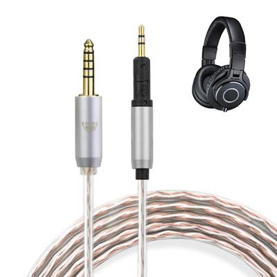Okcsc JBX Kopfhörerkabel HD598 Recable für Kompatibel mit M7OX OFC Länge Gerade Typ Ohrhörer/Kopfhörer SENNHEISER/Audio-Technica HD558,