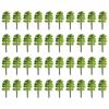 40pcs 1/100 Model Trees Artificial Tree Train Railroad Scenery Architecture Tree Park Scenery Miniature Tree Landscape Decoratio