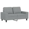 Vidaxl 2-Seater Sofa, Light Gray, 120 Cm, Upholstered In Fabric
