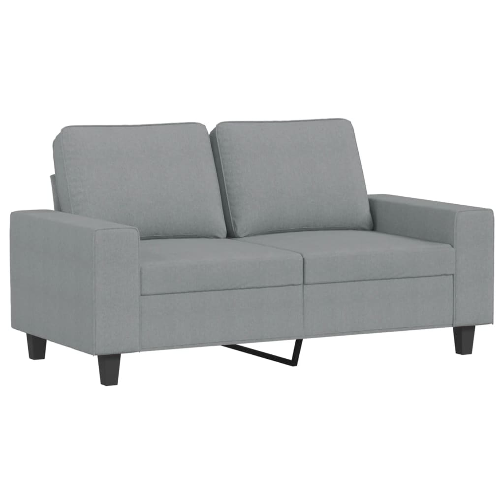 Vidaxl 2-Seater Sofa, Light Gray, 120 Cm, Upholstered In Fabric
