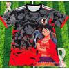 Japan National Team Soccer Jersey Anime Digital Collab Edition Mens Breathable Quick-Dry Short Sleeve Football Shirt