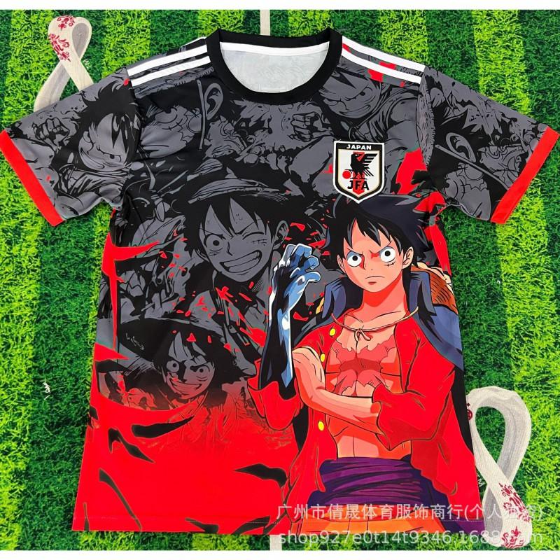 Japan National Team Soccer Jersey Anime Digital Collab Edition Mens Breathable Quick-Dry Short Sleeve Football Shirt