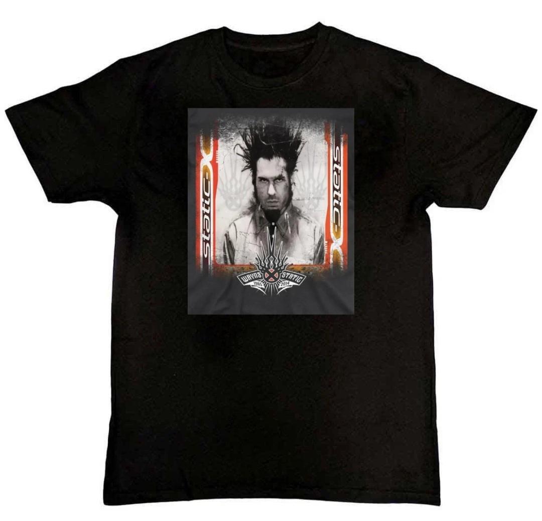 New Static X Band Graphic Print Mens T-Shirt S-4XL XXXXL