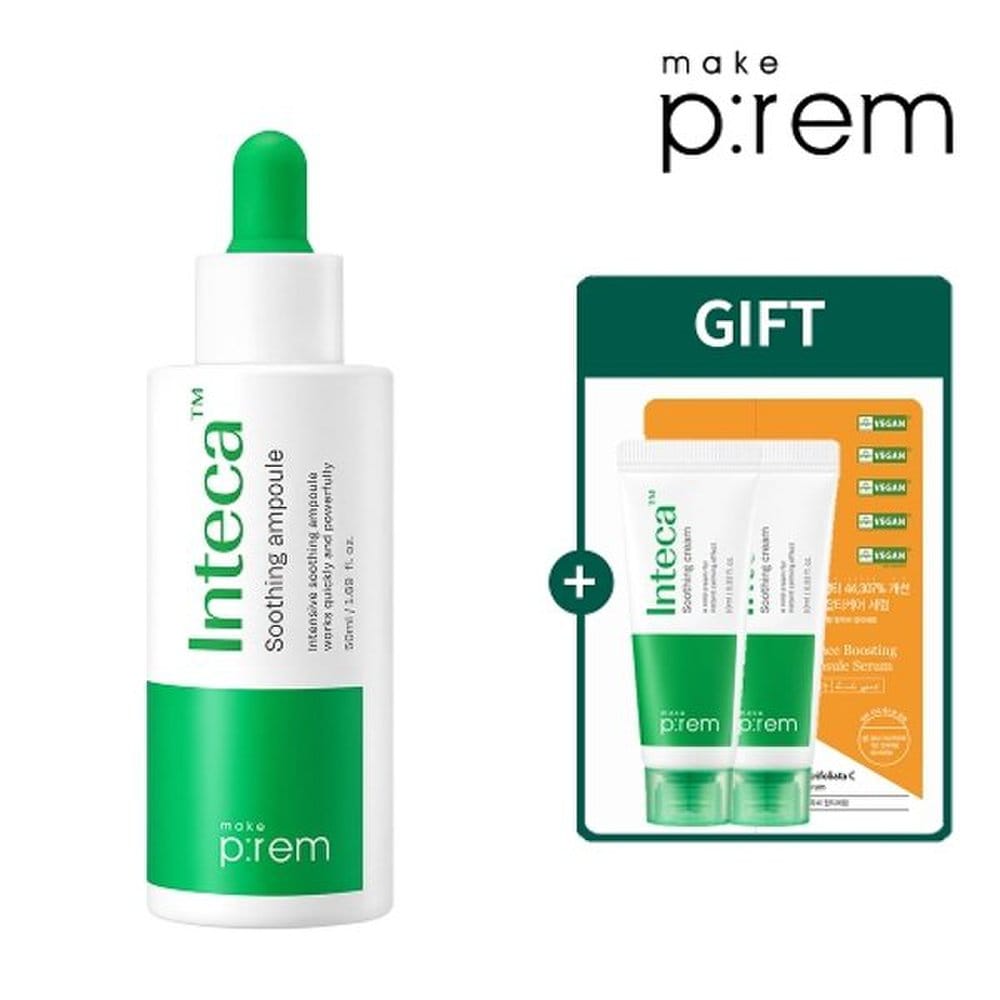 MakePrem Inteca Soothing Ampoule 50ml (+Inteca Cream 20ml+Sachet 3 pieces)