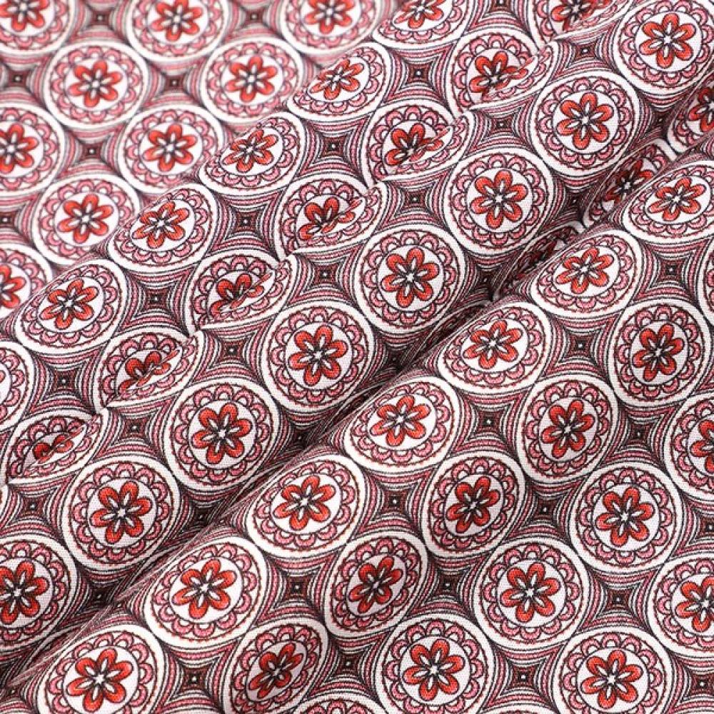 Renoma Oriental Print Classic Shirt Rnssg1040 Rd