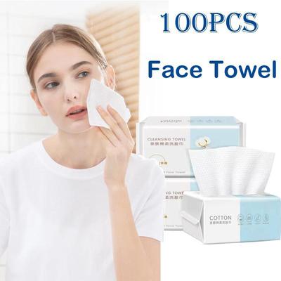 Einweg-Gesichtstuch zum Abziehen und Entfernen von Make-up, verdicktes Gesichtstuch, weiches Baumwolltuch, Gesichtstuch zum Abwischen