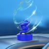 Solar-Powered Rotating Car Aromatherapy Ornament with Creative Spring Design