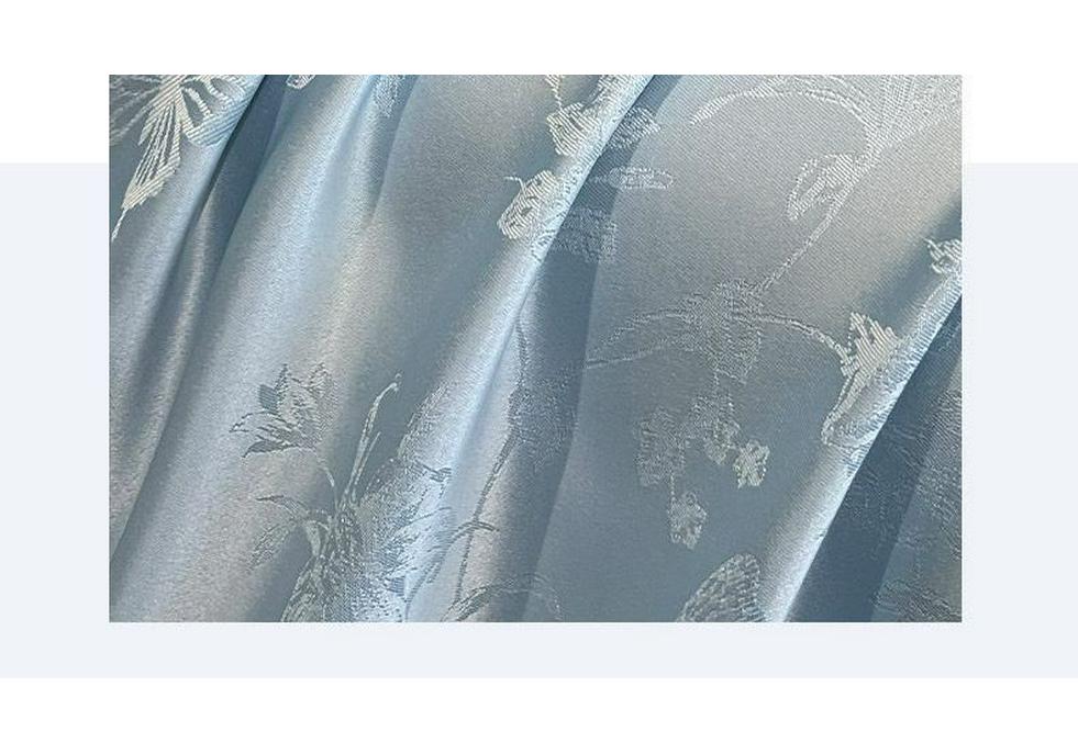 Luxurious Ice Silk Jacquard Duvet Cover Set - Summer Silky Bedding, Light Nude Three-Piece Set.