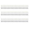 1set Shower Curtain Pulley Clamps 30pcs Iron Hooks+30pcs Gliders Iron Curtain Hooks for Drapery Rails Smooth Gliding