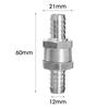 Car One Way Fuel Non Return Check Valve 6/8/10/12mm for Peugeot Renault Universal Petrol Diesel Aluminium Alloy Tool Accessories