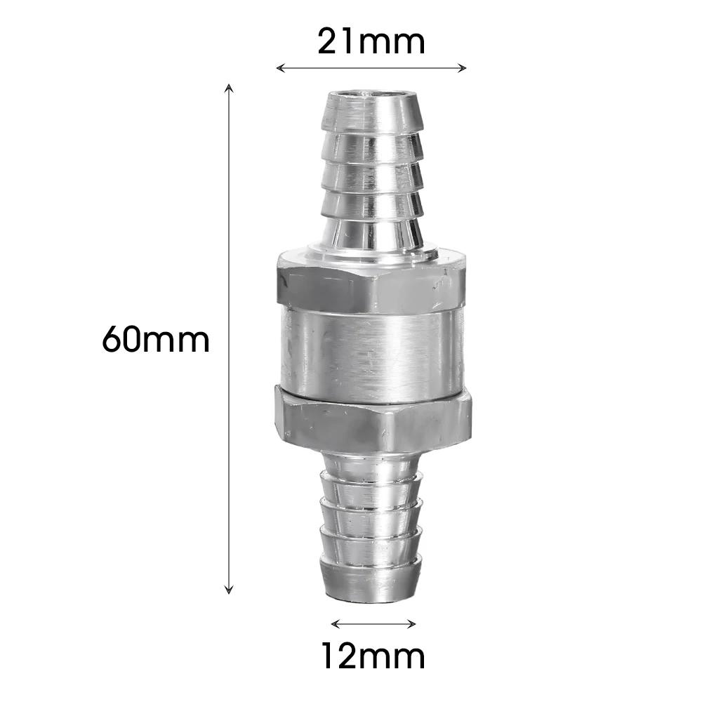Car One Way Fuel Non Return Check Valve 6/8/10/12mm for Peugeot Renault Universal Petrol Diesel Aluminium Alloy Tool Accessories